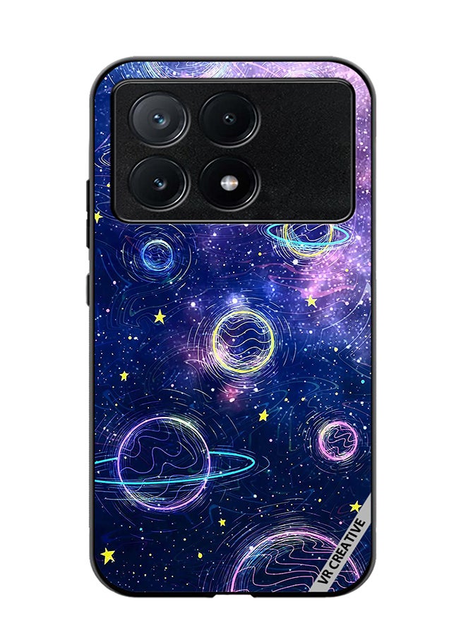 VR CREATIVE Protective Case Cover For Xiaomi Poco X6 Pro Galaxy Design Multicolour - Image 1