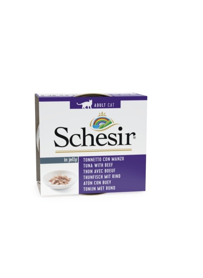 Schesir Tuna With Beef Fillets Cat Wet Food - Image 1