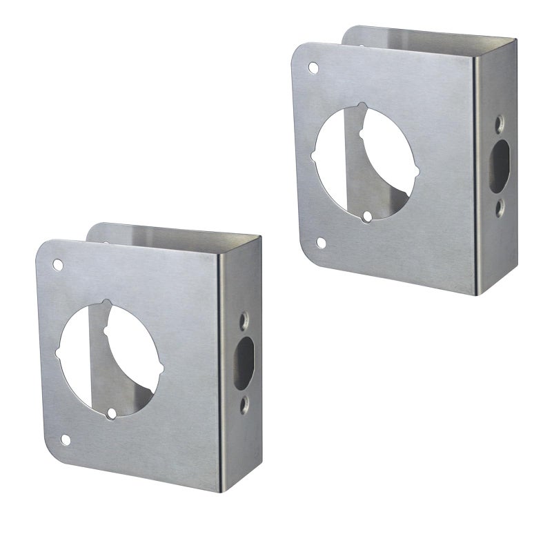 SUMBIN Door Guard Reinforcer 134 Door Thick with 238 Backset 218 Bore Door Guard in Stainless Steel Finish 2PCS - Image 2