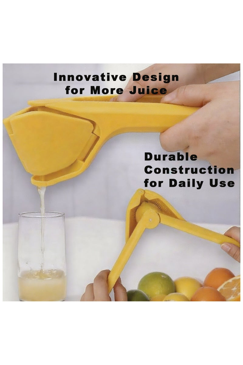 Manual Lemon Juicer - Food-Grade Material, Efficient for Lemon, Lime, Orange | Easy to Clean & Foldable for Space-Saving Storage - Image 2