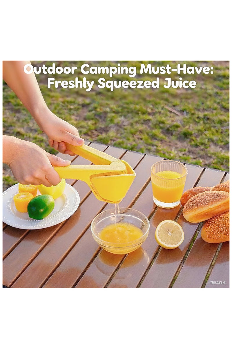 Manual Lemon Juicer - Food-Grade Material, Efficient for Lemon, Lime, Orange | Easy to Clean & Foldable for Space-Saving Storage - Image 3