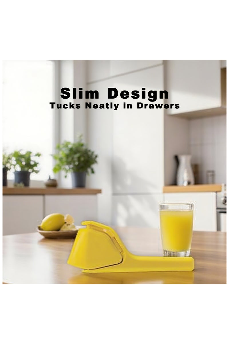 Manual Lemon Juicer - Food-Grade Material, Efficient for Lemon, Lime, Orange | Easy to Clean & Foldable for Space-Saving Storage - Image 4