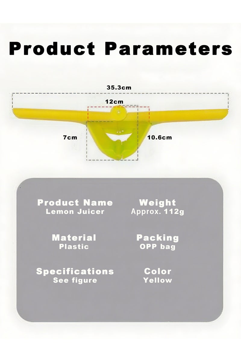 Manual Lemon Juicer - Food-Grade Material, Efficient for Lemon, Lime, Orange | Easy to Clean & Foldable for Space-Saving Storage - Image 5