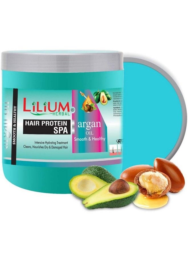 LILIUM Hair Protein Spa 900Ml With Argan Oil For Intensive Hydrating Treatment Cleansnourishes Dry & Damaged Hair  - Image 1