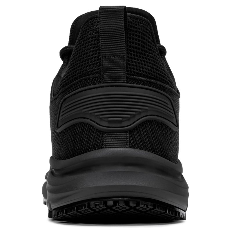 LARNMERN Mens Non Slip Work Shoes Water Resistant Walking Sneakers Zapatos Trabajo Waterproof Food Service Comfortable Chef Kitchenï¼ˆSilver Silk Blackï¼Œ10ï¼‰ - Image 5