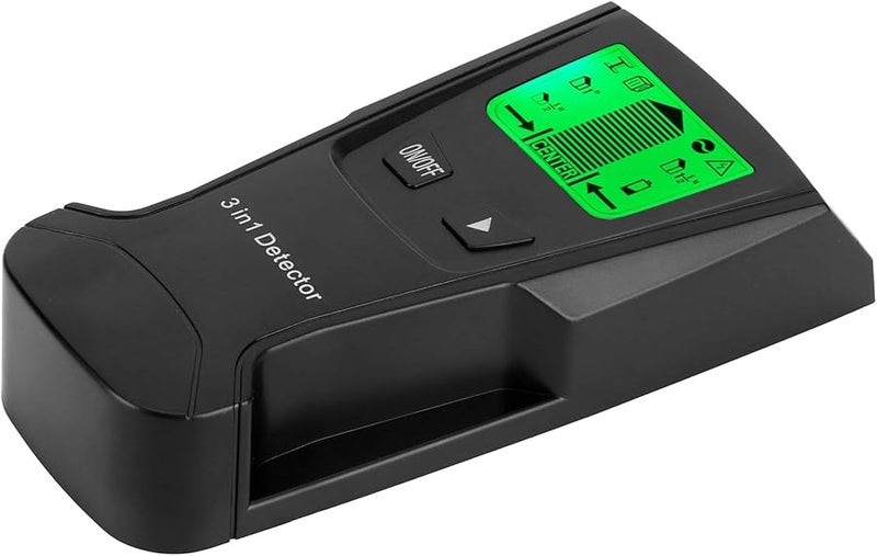 Aqxreight 3 In 1 Metal Wood AC Wire Detector With LCD Display And Sound Warning Black - Image 1
