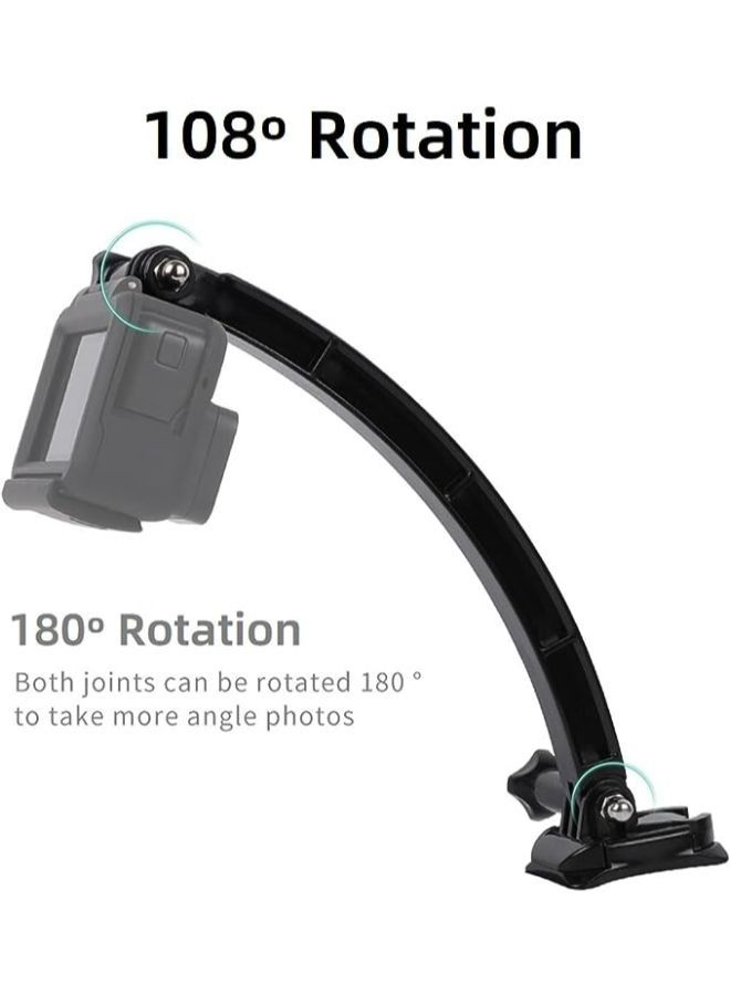 Generic Helmet Extension Self Photo Arm Kit Compatible with GoPro Hero 10/9/2018/8/Max/7/6/5/4/3 action camera accessories - Image 2