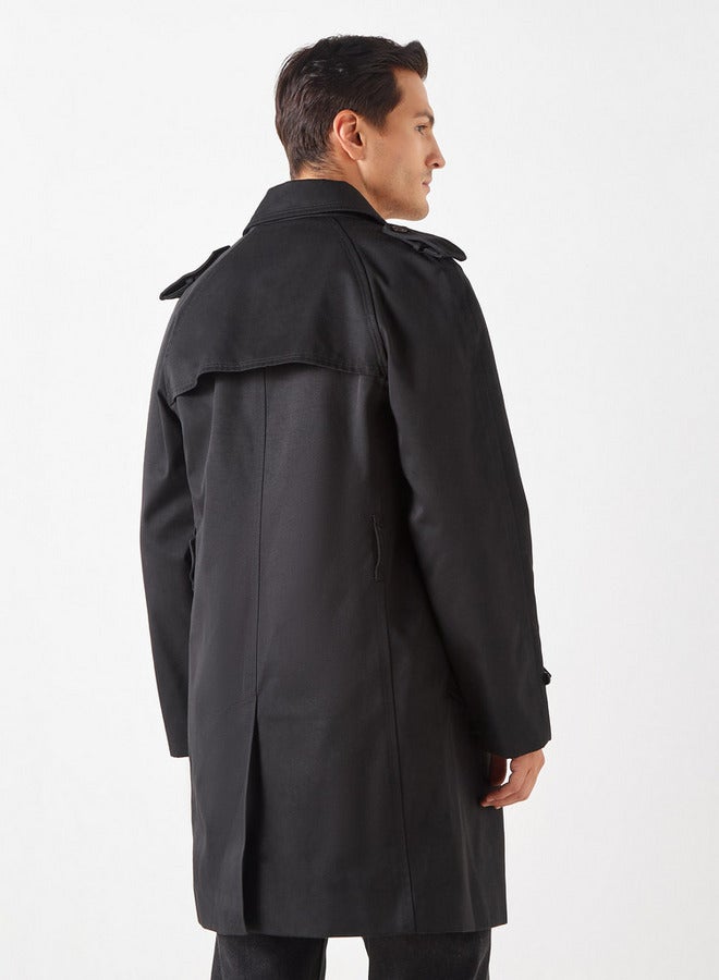 ايكونيك معطف بحزام وأكمام طويلة من آيكونيك - Image 3