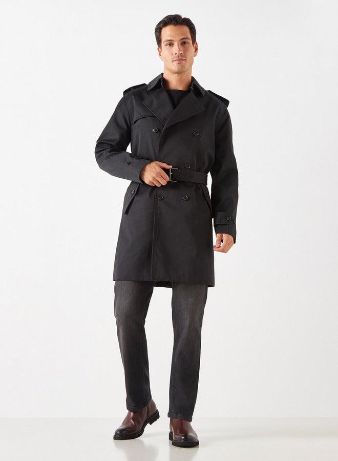 ايكونيك معطف بحزام وأكمام طويلة من آيكونيك - Image 2