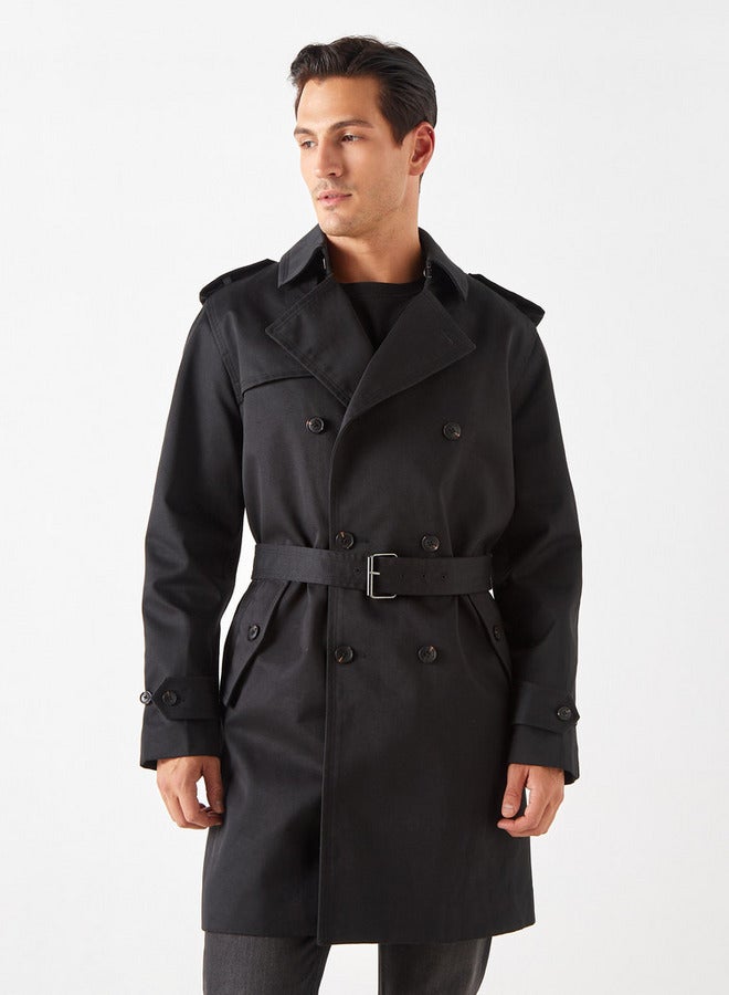 ايكونيك معطف بحزام وأكمام طويلة من آيكونيك - Image 1