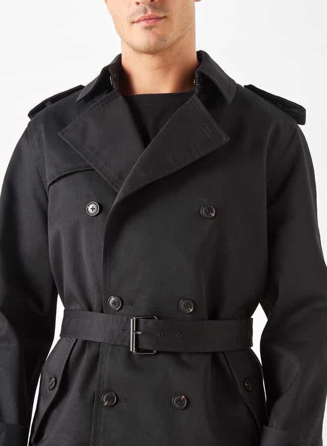 ايكونيك معطف بحزام وأكمام طويلة من آيكونيك - Image 4