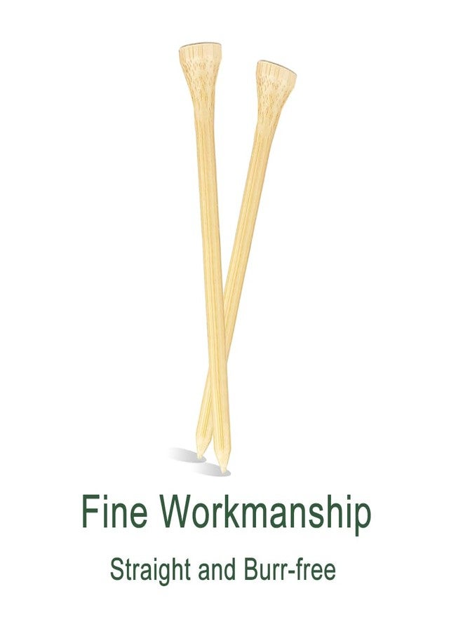 JYWYBF 110 Pcs Bamboo Golf Tees 3 1/4 Inch, Friendly Biodegradable, Long and Tall Golf tees, More Durable and Stable (110, 3 1/4 inch) - Image 4