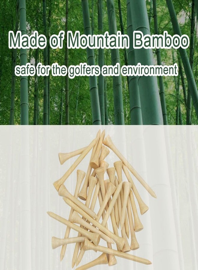 JYWYBF 110 Pcs Bamboo Golf Tees 3 1/4 Inch, Friendly Biodegradable, Long and Tall Golf tees, More Durable and Stable (110, 3 1/4 inch) - Image 2