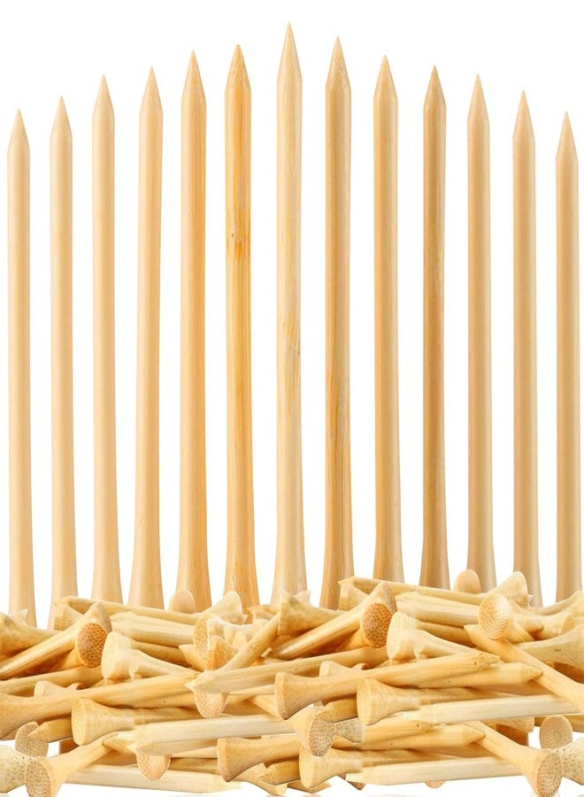 JYWYBF 110 Pcs Bamboo Golf Tees 3 1/4 Inch, Friendly Biodegradable, Long and Tall Golf tees, More Durable and Stable (110, 3 1/4 inch) - Image 1