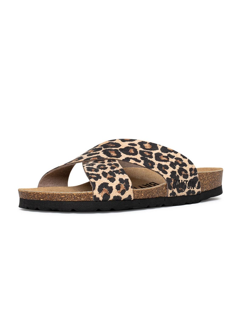 BAYTON Gomera Leopard Flat Sandals  - Image 2