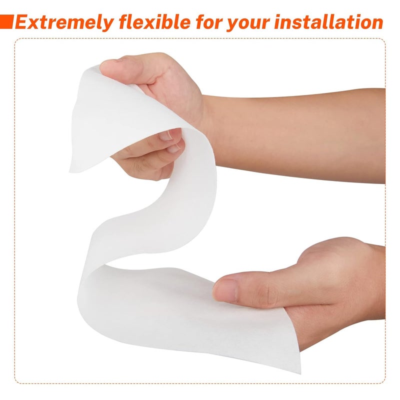 OneSight 6 Inches X 75 Feet Waterproofing Membrane Fabric, Roll Anti-Fracture Non-Woven Liquid Waterproof Fiberglass Mesh Tape for Bathroom Shower Walls, Floors, Tiles, Seam - Image 3