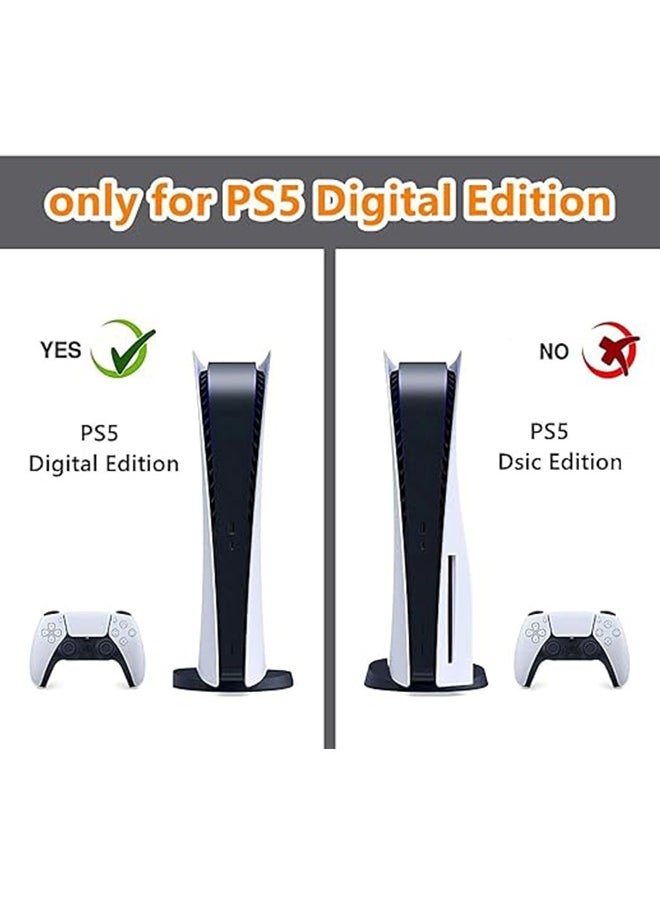 IINE - Sony PS5 Console Controller Skins Set, Skin Wrap Decal Sticker PS5 Digital Edition Console, Protective Film Sticker for PS5 Gundam Warrior , PS5 Digital Edition Console Sticker, Vinyl Cover Sticker - Image 1