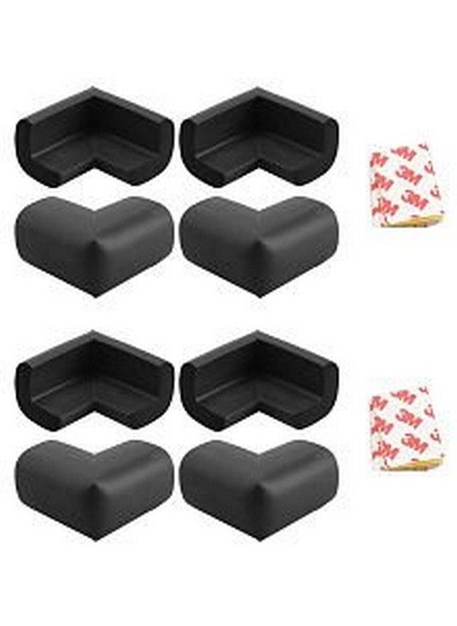 Kuhu Creations - Premium Baby Kids Safety Corner Edge Cushion Protector Guard. (8 Units Black) - Image 1