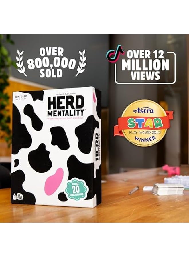 Herd Mentality: Udderly Hilarious Board Game | Easy Setup  Play | Loved by Millions of Families  Friends | Perfect for 4-20 Players - Image 2