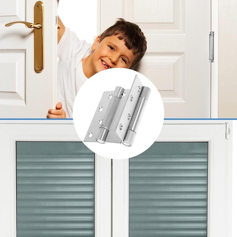 Tehaux Self Closing Door Hinges Double Spring Tension For Easy Installation - Image 5