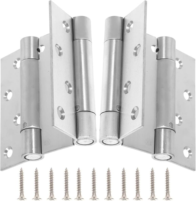Tehaux Self Closing Door Hinges Double Spring Tension For Easy Installation - Image 1