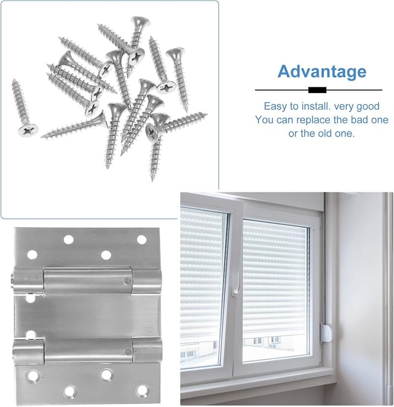 Tehaux Self Closing Door Hinges Double Spring Tension For Easy Installation - Image 3