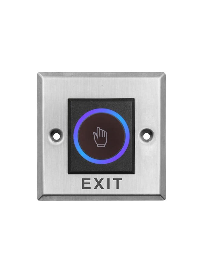 Rubik - No Touch Door Release Exit Button Sensor With Led, Contactless Ir Control Switch Stainless Steel Panel Input Dc12V Output No/Com For Access Control Door Gate Automation And Electronic Locks - Image 1
