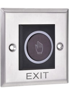 Rubik No Touch Door Release Exit Button Sensor With Led, Contactless Ir Control Switch Stainless Steel Panel Input Dc12V Output No/Com For Access Control Door Gate Automation And Electronic Locks  - Image 5