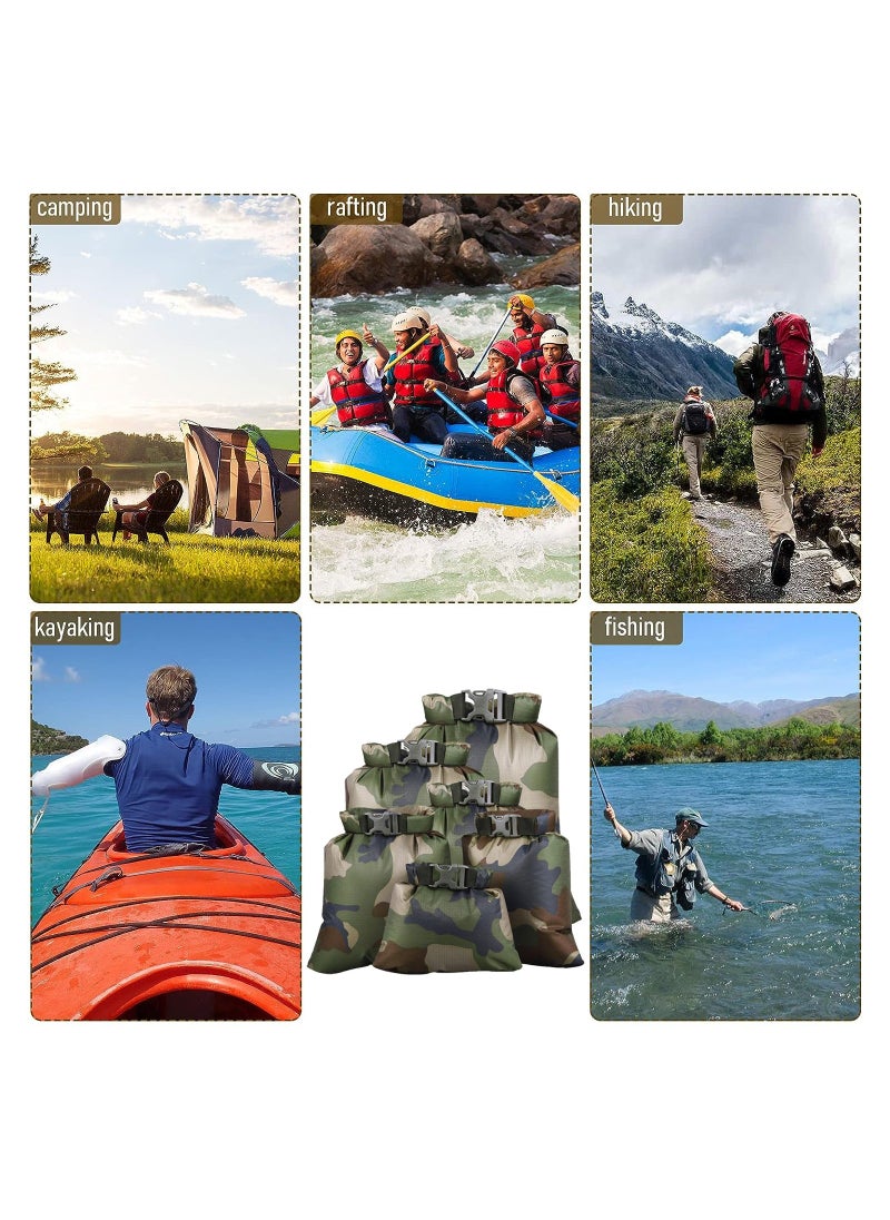 Y&D 6 Pack Waterproof Dry Sacks, Lightweight Outdoor Bags Ultimate for Kayaking Rafting Camping, Suitable Climbing, (8L, 5L, 3.5L, 3L, 2.5L, 1.5L)  - Image 3