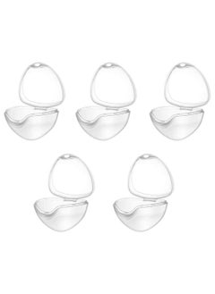 5 Pack Dummy Case, Transparent Pacifier Case Soother Pod Pacifier Holder Box for Kids, Pacifier Storage Box Nipple Shield Case, Safe BPA-Free Pacifier Case