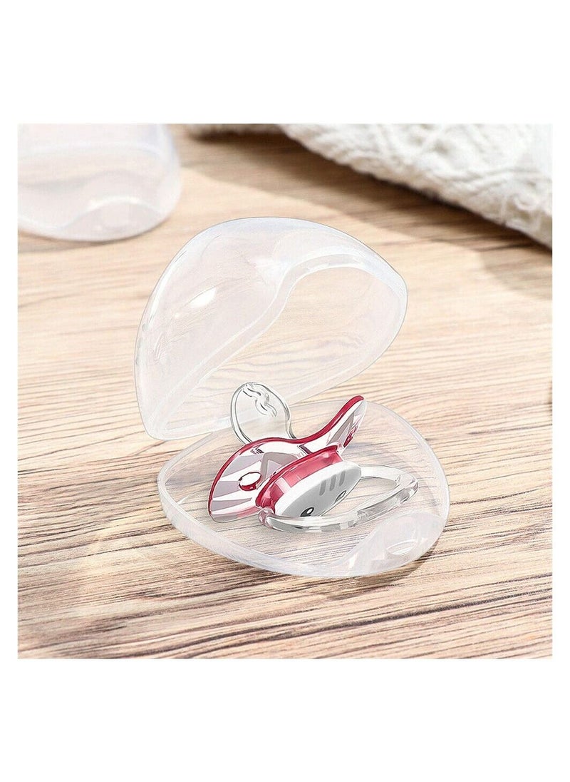 SYOSI - 5 Pack Dummy Case, Transparent Pacifier Case Soother Pod Pacifier Holder Box for Kids, Pacifier Storage Box Nipple Shield Case, Safe BPA-Free Pacifier Case - Image 1