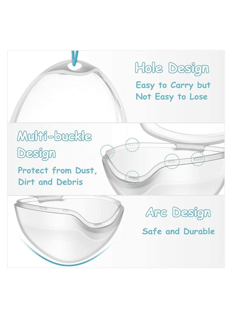 SYOSI - 5 Pack Dummy Case, Transparent Pacifier Case Soother Pod Pacifier Holder Box for Kids, Pacifier Storage Box Nipple Shield Case, Safe BPA-Free Pacifier Case - Image 1
