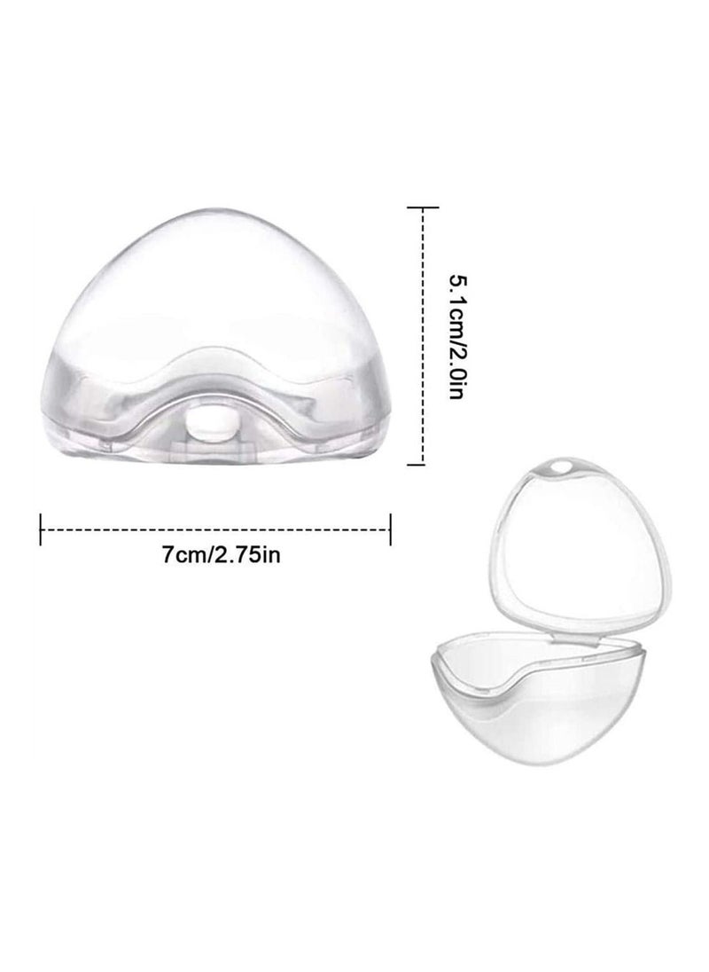 SYOSI - 5 Pack Dummy Case, Transparent Pacifier Case Soother Pod Pacifier Holder Box for Kids, Pacifier Storage Box Nipple Shield Case, Safe BPA-Free Pacifier Case - Image 1