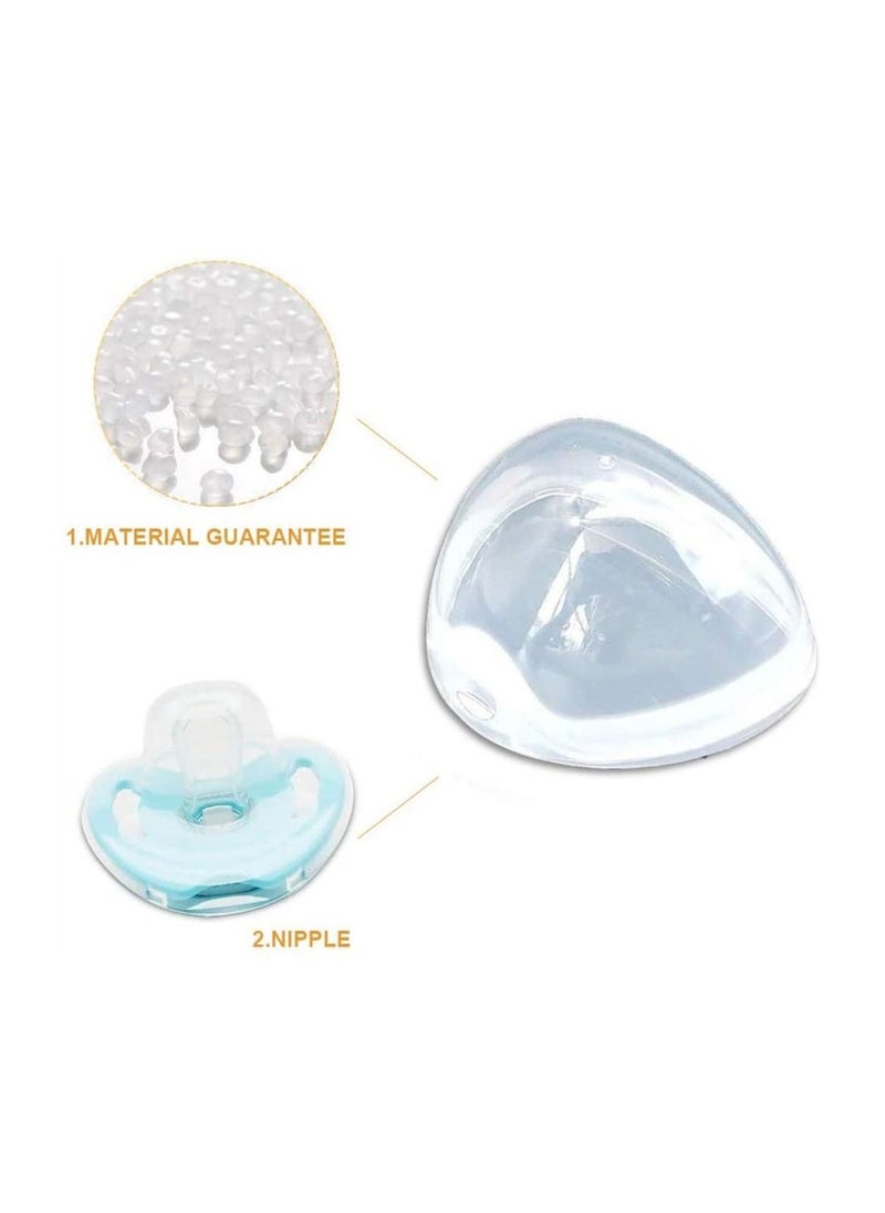 SYOSI - 5 Pack Dummy Case, Transparent Pacifier Case Soother Pod Pacifier Holder Box for Kids, Pacifier Storage Box Nipple Shield Case, Safe BPA-Free Pacifier Case - Image 1