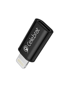 Celebrat Celebrat CA-03 Aluminum Alloy OTG Adapter Support Lightning To Type-C interface Data Transfer With Mini Design And Charging Function For Multi Devies - Black  - Image 1