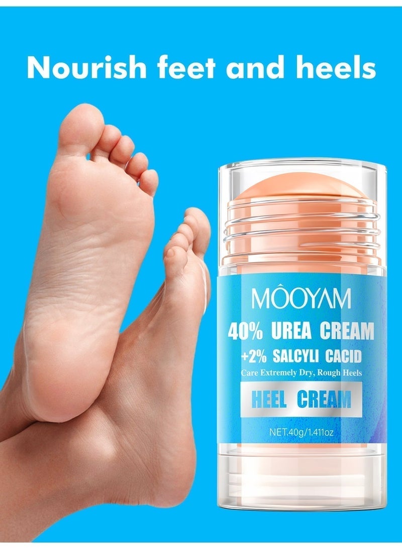 MOOYAM 40% Urea Cream with 2% Salcyli Cacid 40g Intensive Heel Repair Treatment for Extremely Dry Rough Cracked Heels and Feet Fast Absorbing Moisturizer - Image 4