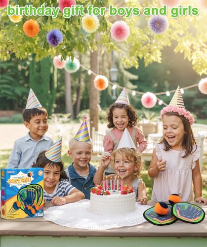 Qrooper Toss and Catch Ball Game Set Birthday Gifts for 3 4 5 6 7 8 Years Old Boys Girls Yard Camping Outdoor Games for Adults and Family Paddle Ball Baseball Pool Beach Toys for Kids Ages 48 812 - Image 5