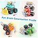 ORWINE Baby Boy Toys Cars Push and Go Cars for Kids Friction Powered Stunt Trucks 4PCS Construction Vehicles Baby Toys for 2 3 4 5 Years Old Boys Girls Birthday for Toddler Age 23 - Image 4