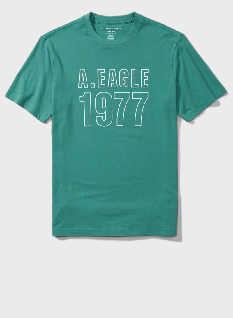 American Eagle Graphic Crew Neck T-Shirt