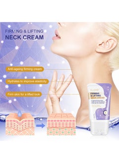 Elaimei Neck Firming And Lifting Cream, Skin Firming Lotion For Neck And Body, Neck Cream For Anti-Aging, Wrinkles, Reduce Double Chin, Firm Sagging Skin, Skin Tightening 120ML  - Image 3