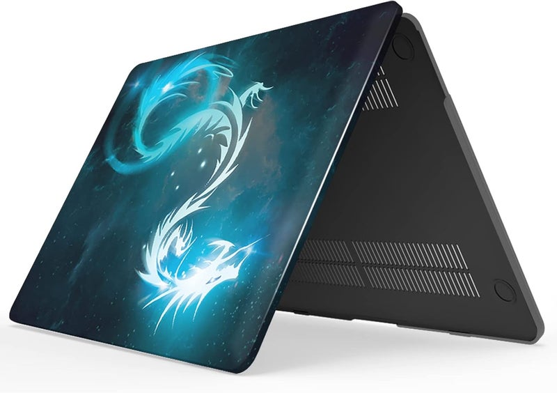 I Benzer Compatible with 2025 2024 M2 MacBook Pro 13 Inch Case 2025-2016 M1 A2338 A2289 A2251 A2159 A1989 A1706 A1708, Hard Shell Case & Keyboard Cover for Mac Pro 13, Dragon, T13DRN+1 - Image 5