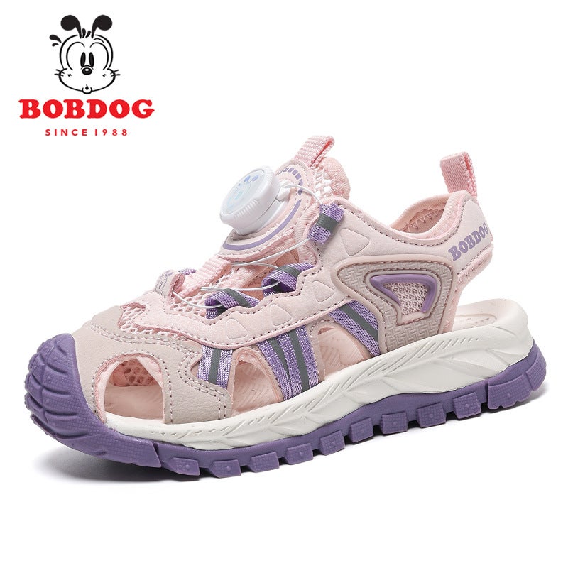 Babu Bean Swivel Buckle Children'S Sneaker Single Mesh Frame Shoes Children'S Shoes Boys And Girls Sports Semi-Sandals - Image 1