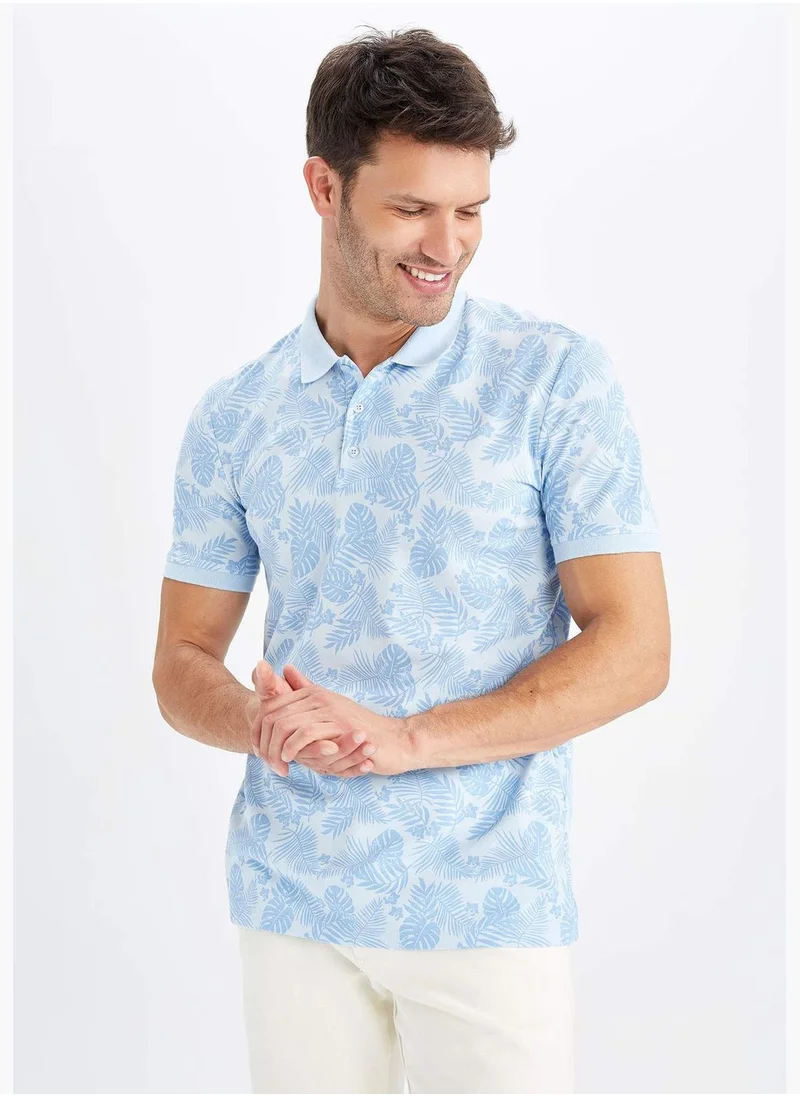 DeFacto Slim Fit Short Sleeve Printed T-Shirt