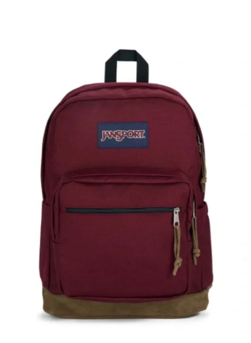 JANSPORT 【School season】Jansport Classic Colorful School Bag with Leather Computer Compartment Must-Have Back-to-School Travel Bag Laptop Bag for Students  - Image 1