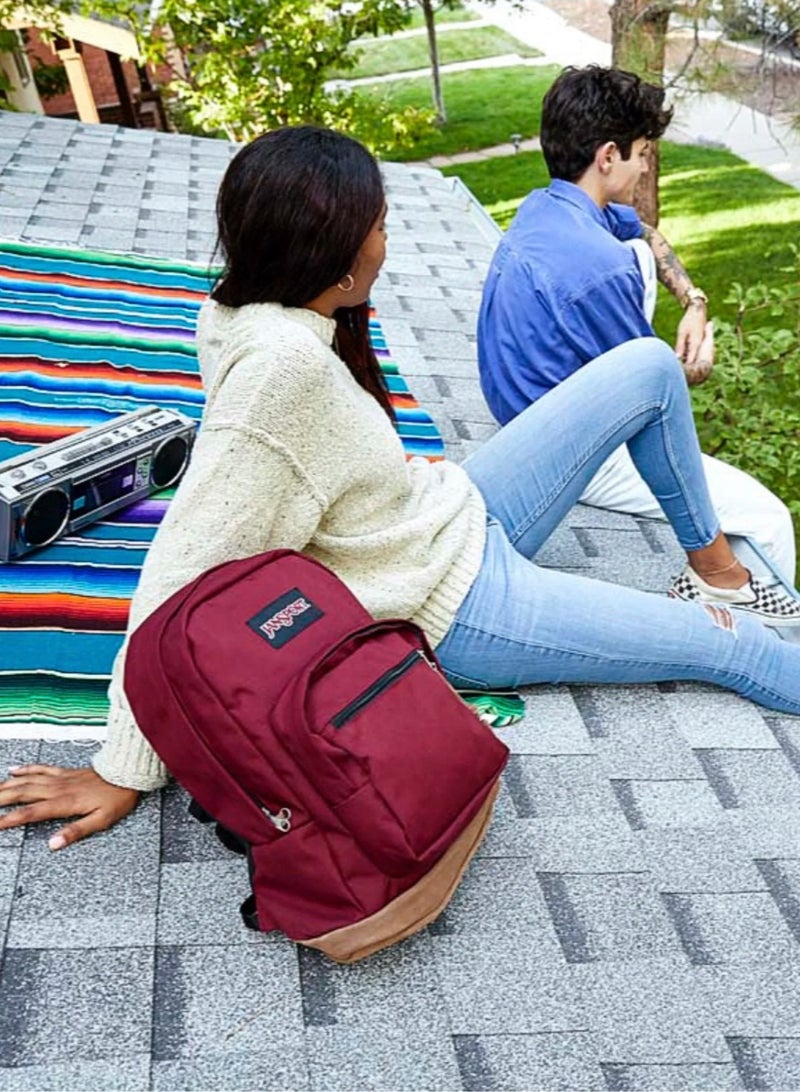 JANSPORT 【School season】Jansport Classic Colorful School Bag with Leather Computer Compartment Must-Have Back-to-School Travel Bag Laptop Bag for Students  - Image 3