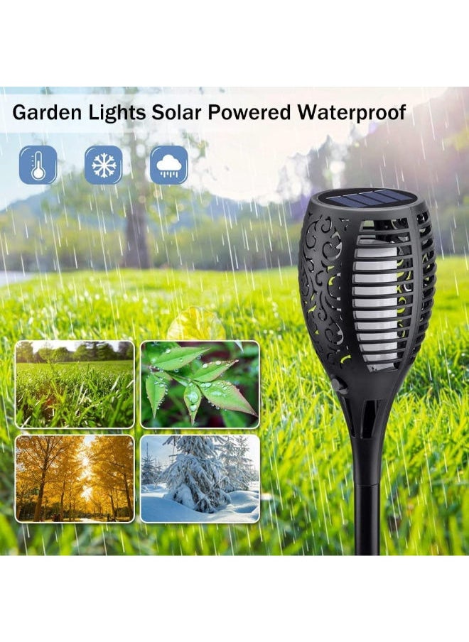 SHOPI Solar Lights Outdoor,StillCool Solar Flickering Dancing Flame Lights Waterproof Security Lights Landscape Lighting Dusk to Dawn Auto On/Off for Garden Patio Deck Yard Driveway  - Image 3