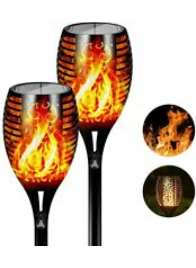 SHOPI Solar Lights Outdoor,StillCool Solar Flickering Dancing Flame Lights Waterproof Security Lights Landscape Lighting Dusk to Dawn Auto On/Off for Garden Patio Deck Yard Driveway  - Image 4