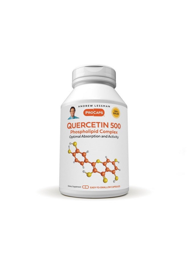 ANDREW LESSMAN Quercetin 500mg - 60 Capsules - 500 mg Unique Quercetin Phospholipid Complex, Highly Absorbable Formula to Support Healthy Heart, Circulatory and Immune Function. No Additives. - Image 1