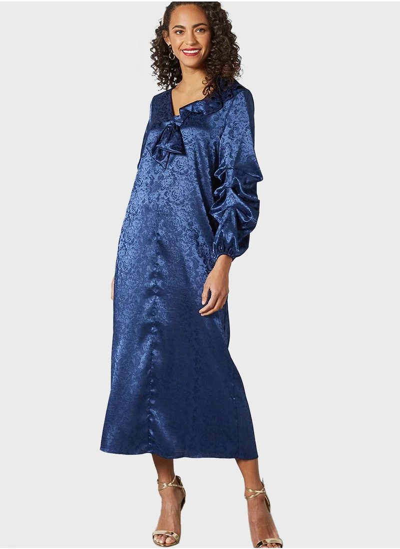 SIVVI for HANIYA Printed Ruffle Detail Dress