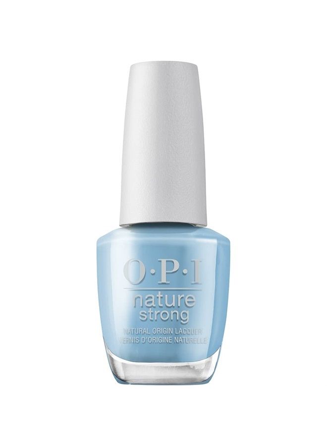 OPI Nature Strong Vegan Nail Polish, Big Bluetiful Planet, Blue Nail Polish, Natural Origin, Cruelty-Free Nail Lacquer, 0.5 fl oz. - Image 1